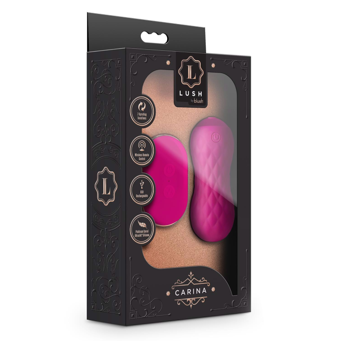 Віброяйце, кероване за допомогою пульта Blush Lush Carina, рожевий