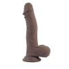 Фалоімітатор з присоскою Chisa T-skin ReaL Wild Penetrator, коричневий, 21.5 см
