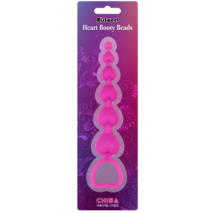 Анальна ялинка Chisa MisSweet Heart Booty Beads у формі рожевих сердець