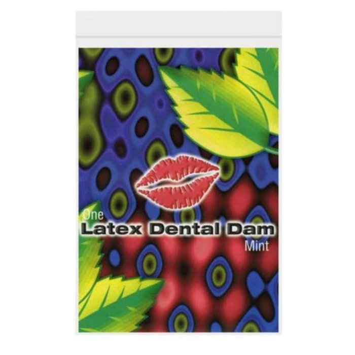 Серветка для орального сексу Mint One Latex Dental Dams зі смаком м'яти, 1 шт.