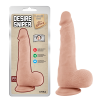 Фалоімітатор реалістичний з мошонкою Chisa T-skin ReaL Desire Sniper на присосці, тілесний