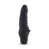 Вібратор-міні реалістичний Blush Silicone Willy's із виступами для стимуляції клітора, чорний