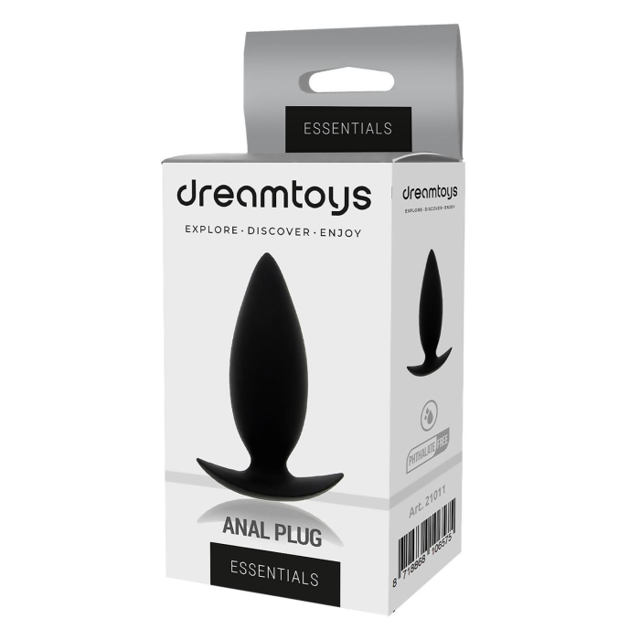 Анальна пробка із стопером Dream Toys Essentials чорна, Small