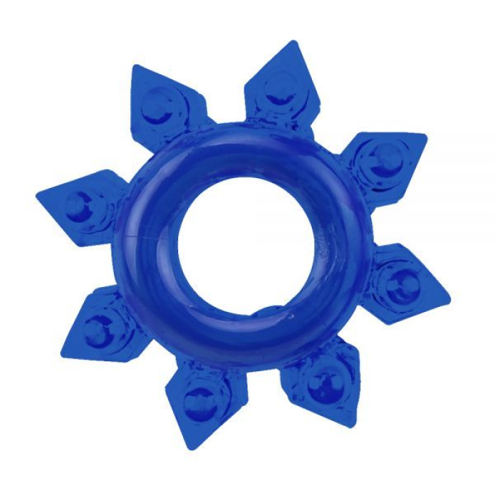 Набір ерекційних кілець Chisa GK Power Cock Rings з різними структурами, сині