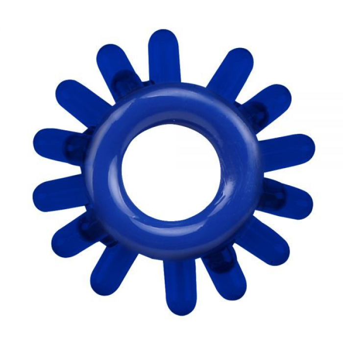 Набір ерекційних кілець Chisa GK Power Cock Rings з різними структурами, сині