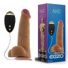 Вібратор на присосці EGZO MAD Ciberskin Amorous Lovery з дротовим пультом управління