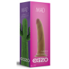 Фалоімітатор на присоскі EGZO MAD Ciberskin Powerful Lover з кібершкіри, тілесний