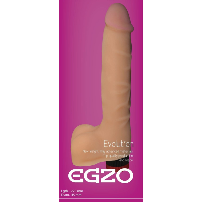 Вібратор реалістичний EGZO MAD Ciberskin Fiery Lover на батарейках