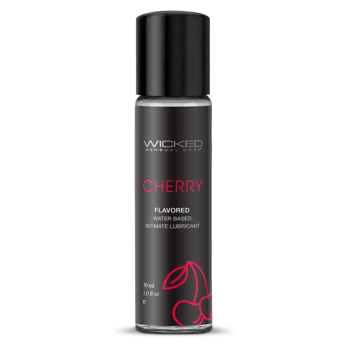Їстівний лубрикант на водній основі WICKED AQUA CHERRY зі смаком вишні, 30 мл
