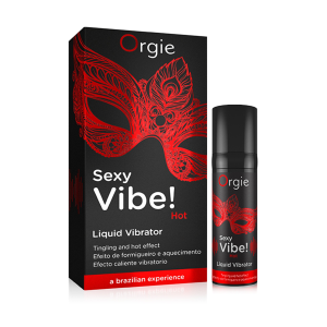 Рідкий вібратор Orgie "SEXY VIBE" вібрація + ефект, що зігріває, 15 мл