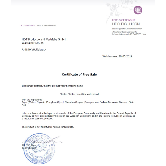 Лубрикант на водній основі SHIATSU Love Glide, 100 мл