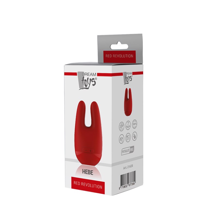 Вібростимулятор Dream Toys RED REVOLUTION для клітора та сосків, червоний