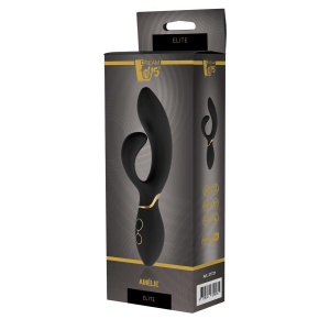 Вібромасажер кролик Dream Toys ELITE AMELIE чорний