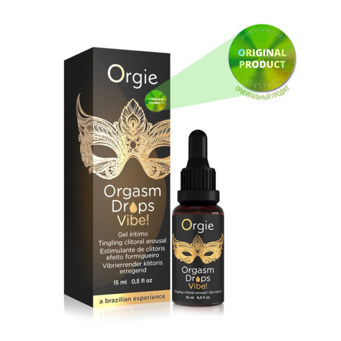 Кліторальні краплі з вібрацією Orgie ORGASM DROPS VIBE, 15 мл