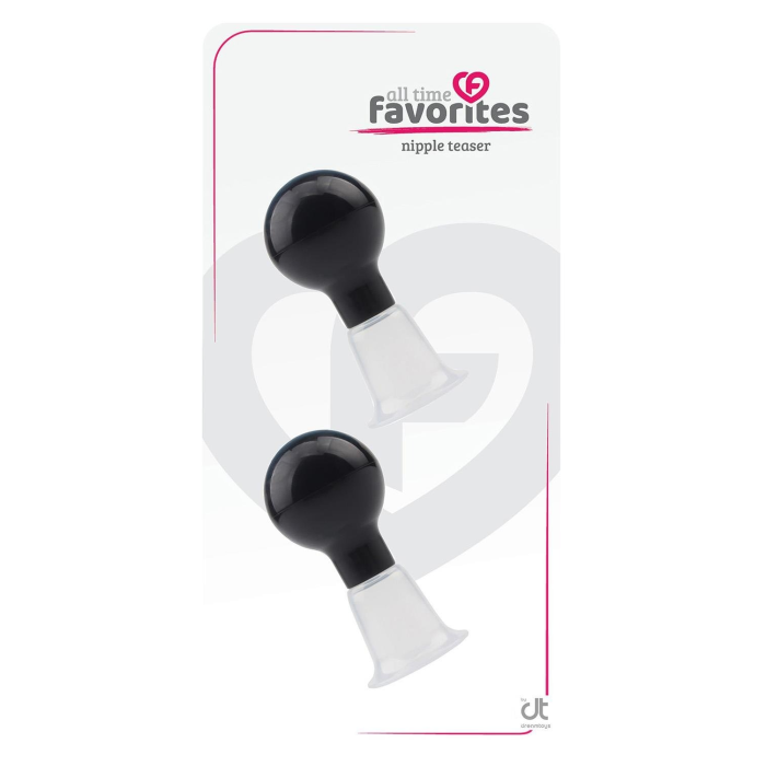 Стимулятори-помпи для сосків Dream Toys All Time Favorites чорно-прозорі
