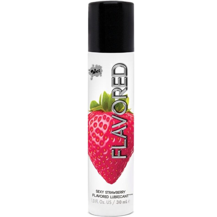 Їстівний лубрикант зі смаком полуниці WET Flavored, 30 мл