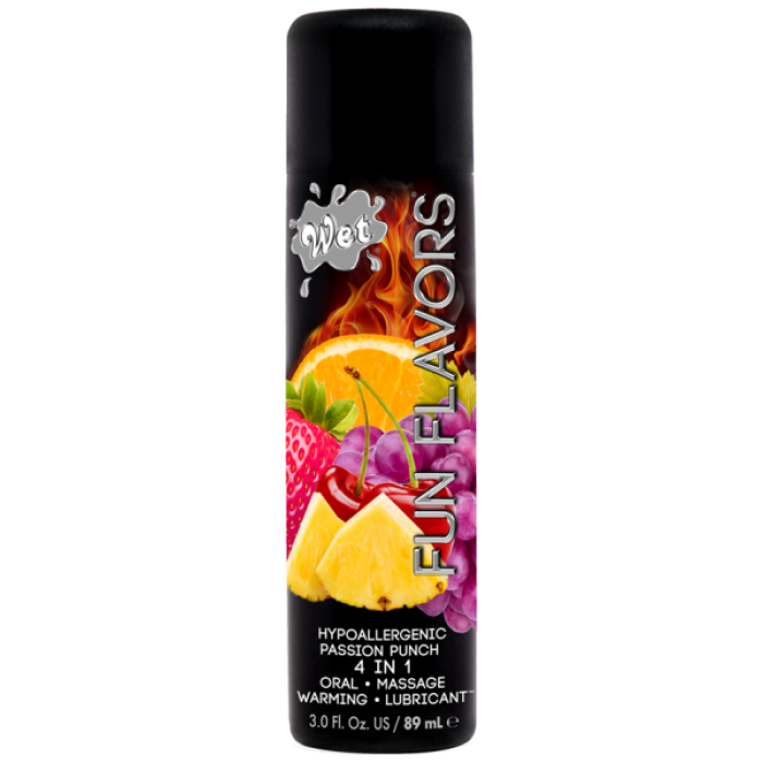 Розігріваючий їстівний лубрикант 4 в 1 Wet Fun Passion Gleitgel (Фрукти) 89 мл