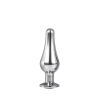 DT21823 анальна пробка конічної форми Dream Toys GLEAMING LOVE SILVER PLEASURE PLUG S