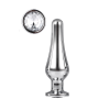 DT21824 анальна пробка конічної форми Dream Toys GLEAMING LOVE SILVER PLEASURE PLUG M