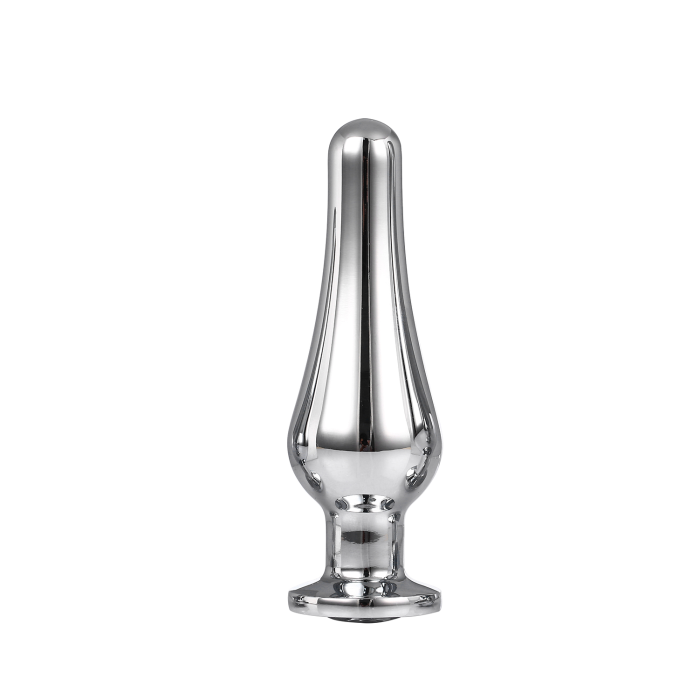 DT21824 анальна пробка конічної форми Dream Toys GLEAMING LOVE SILVER PLEASURE PLUG M