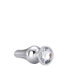 DT21824 анальна пробка конічної форми Dream Toys GLEAMING LOVE SILVER PLEASURE PLUG M