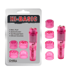 Вібратор кліторальний з насадками Chisa Hi-Basic, рожевий