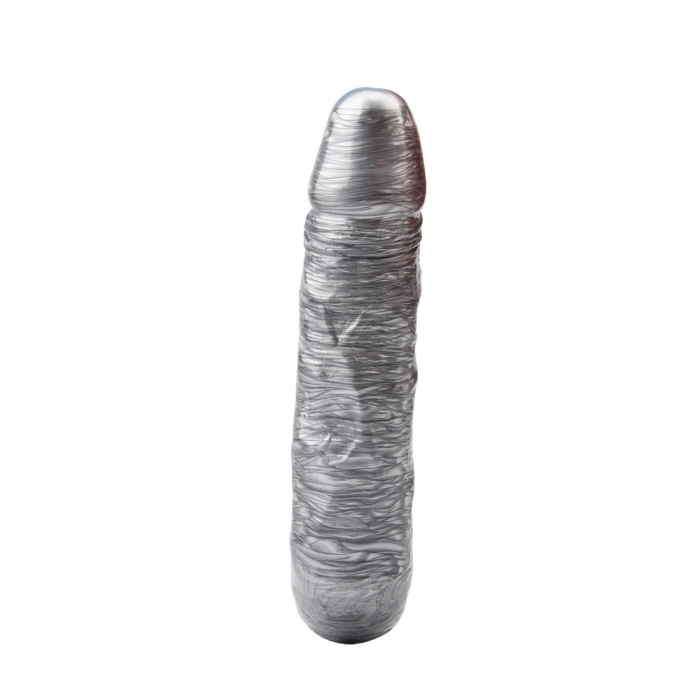 Фалоімітатор подвійний (двосторонній) Chisa Dark Muscle Dixie Normous, сріблястий