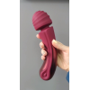 Вібратор мікрофон Dream Toys Dinky Curved Wand Jacky O бордовий