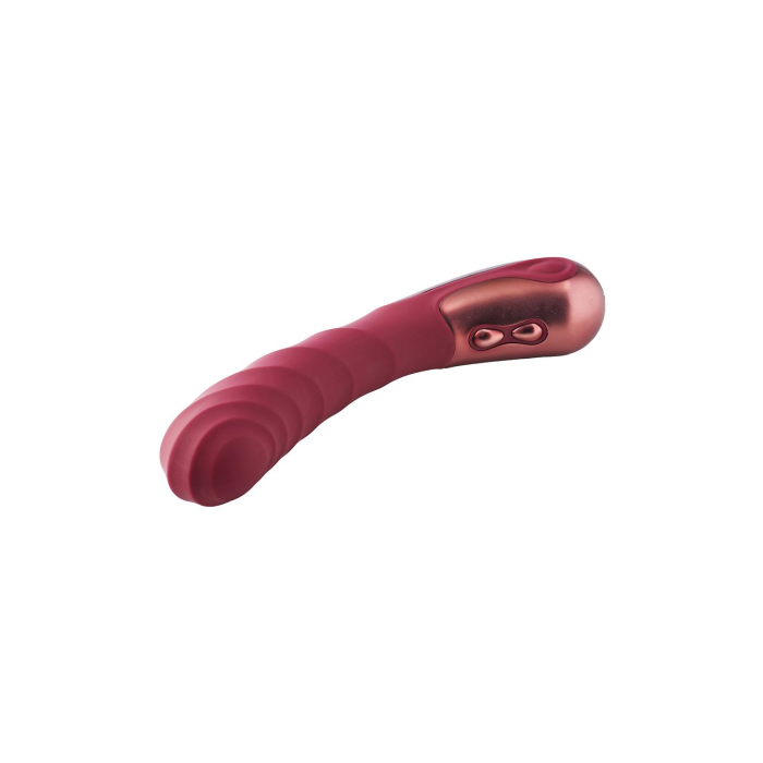 Вібратор для точки G рельєфний, Dream Toys Dinky Single Vibrator Jaimy D, бордовий