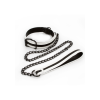 Нашийник з повідцем NS Novelties GLO Bondage Collar And Leash Green світяться в темряві