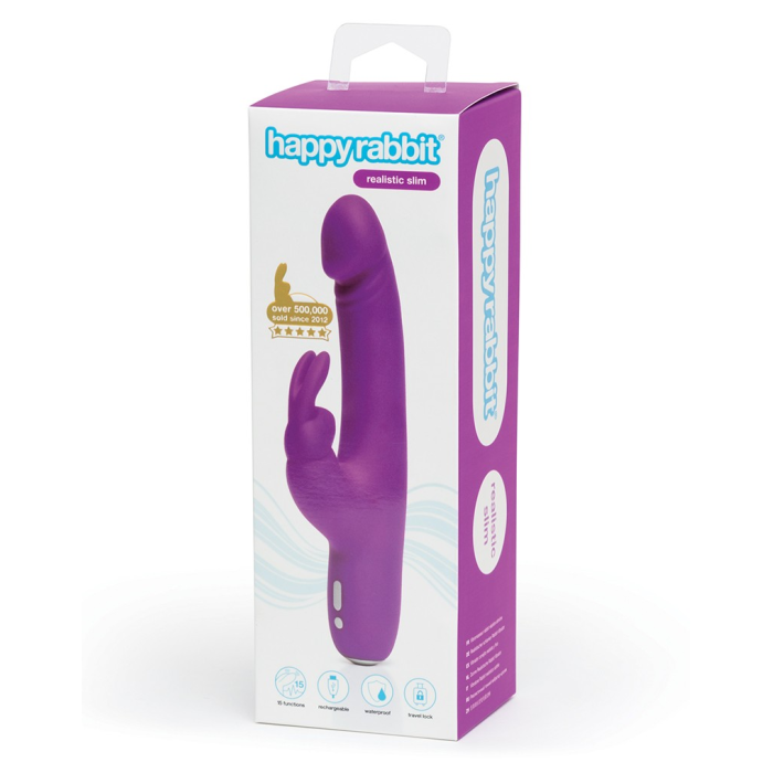 Вібратор кролик HAPPY RABBIT Slimline Realistic Rechargeable