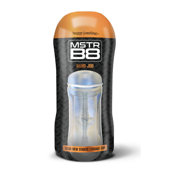 МАСТУРБАТОР АНУС У КОЛБІ HAPPY ENDING MSTR B8 IN THE CLEAR-VIEW STROKER CUP HAND JOB
