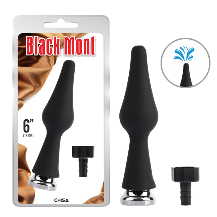 Насадка на анальний душ Chisa Black Mont, чорна