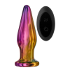 Анальна пробка з вібрацією скляна конусна Dream Toys GLAMOUR GLASS