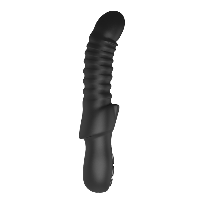 Подвійний вібратор рельєфний Dream Toys Midnight Magic Typhon чорний, 23 х 4 см