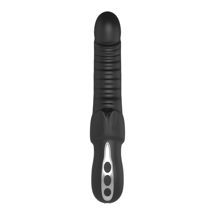 Подвійний вібратор рельєфний Dream Toys Midnight Magic Typhon чорний, 23 х 4 см