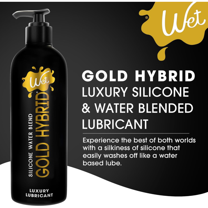Лубрикант Wet Gold Hybrid водно-силіконовий, 475 мл