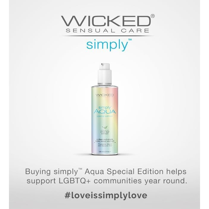 Лубрикант гіпоалергенний Wicked Simply Aqua Special Edition з екстрактом оливи, 120 мл