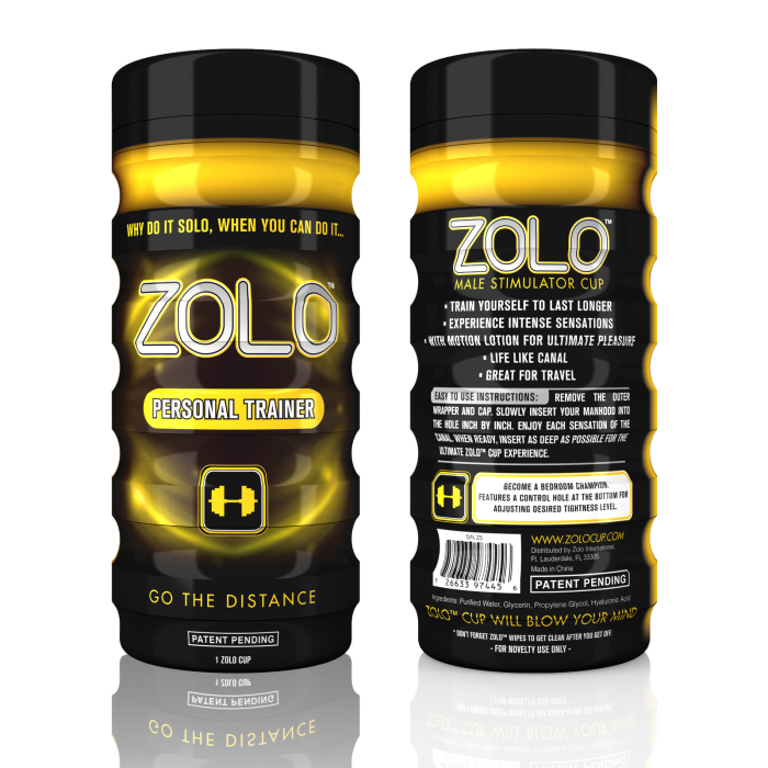 Мастурбатор у колбі Zolo Personal Trainer Cup