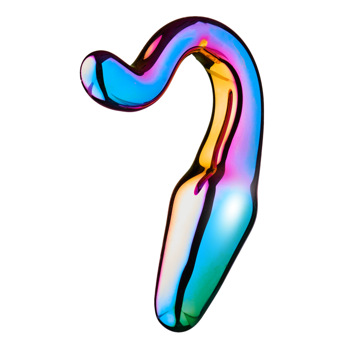 Анальний плаг із боросиліктного скла GLAMOUR GLASS SLEEK ANAL TAIL PLUG