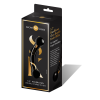Скляний двосторонній фалоімітатор Secret Kisses Handblown, чорний