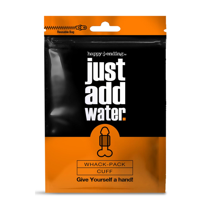 Мастурбатор рельєфний, що самозмащується Global Novelties Just Add Water Whack Pack Cuff, білий