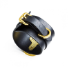 Наручники UPKO Handcuffs італійська шкіра, чорні, розмір L