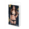 Комплект LACY BRA GARTER OPEN CROTCH PANTY 2P BLK