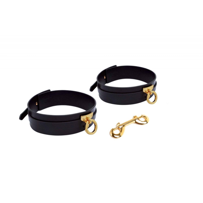 Фіксатори на стегна Thigh Cuffs UPKO, італійська шкіра, розмір M