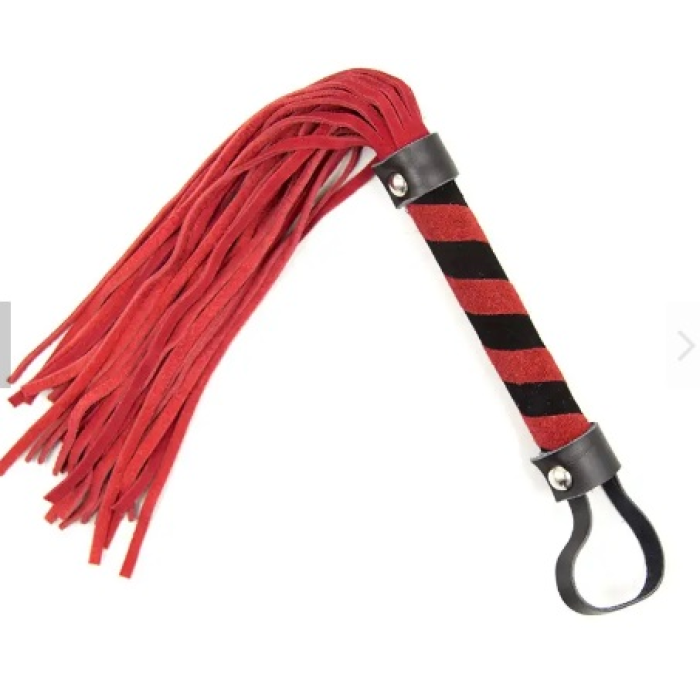 Флоггер DS Fetish Leather flogger M red