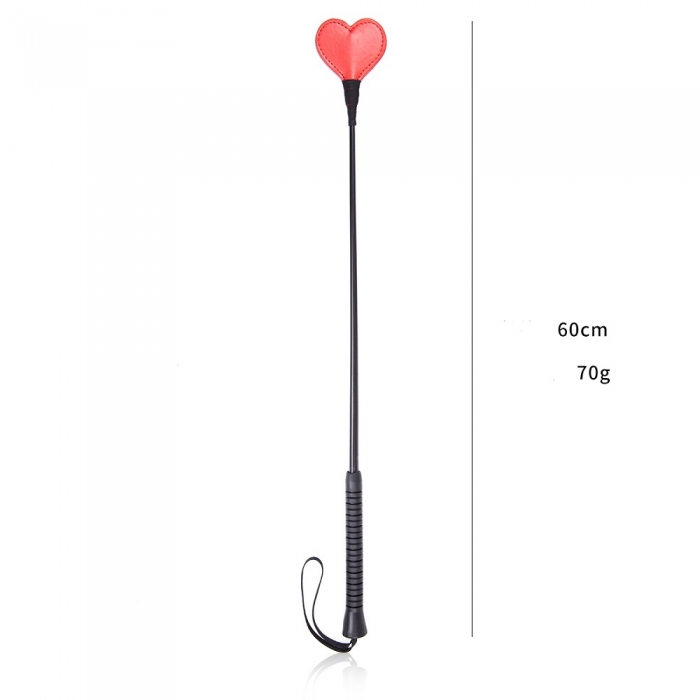 Стек DS Fetish Crop heart red/black