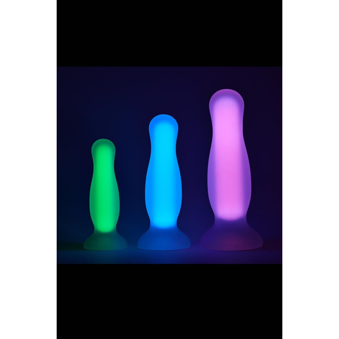 Анальна пробка люмінесцентна Dream Toys RADIANT Glow In The Dark рожева, L