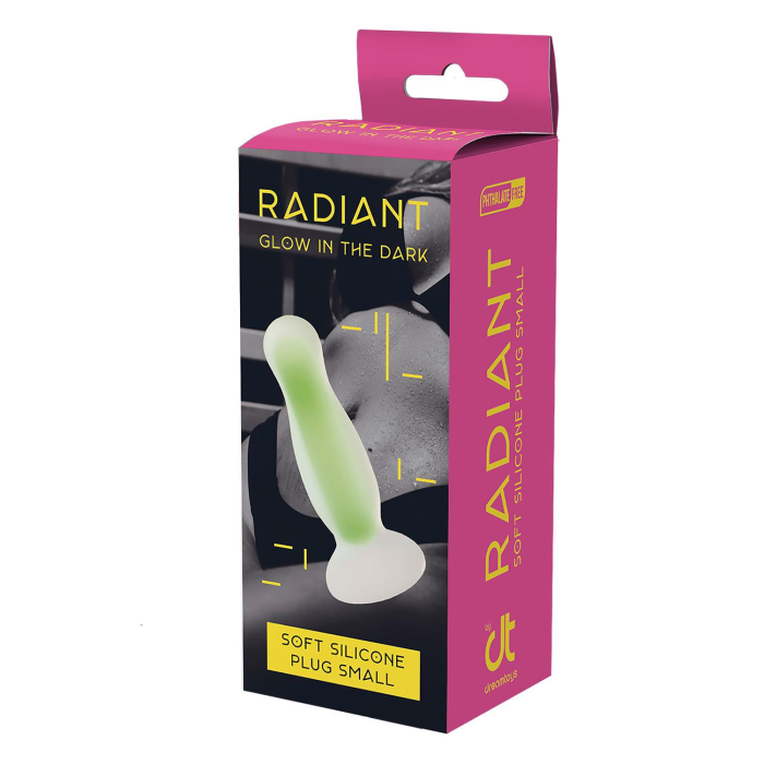 Анальна люмінесцентна пробка Dream Toys RADIANT Glow In The Dark зелена, S