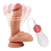 Вібратор реалістичний Chisa DiDi Extreal Sensual Controller на присосці з пультом, бежевий